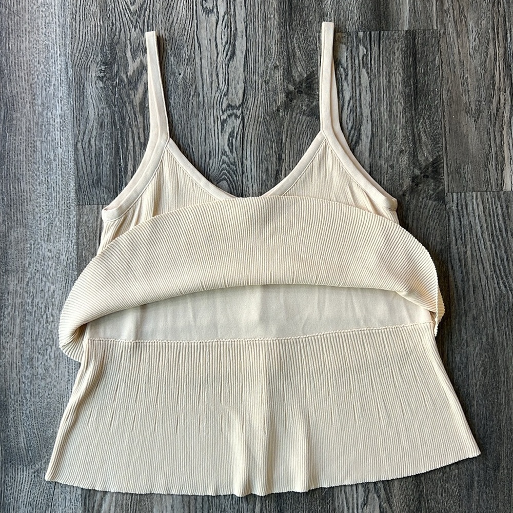 Misa Los Angeles Top White Tank Top Size Small Womens V Neck Camisole - Picture 8 of 8
